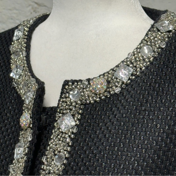 The Collective Works of Bereks 2 Black Evening Jacket Heavily adorned with jewel - Picture 2 of 10